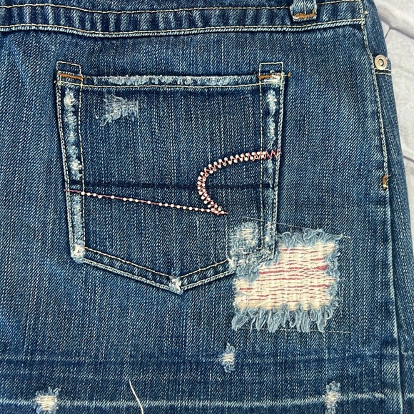 Y2K American Eagle denim diseminó skirt size 8 - Picture 7 of 8